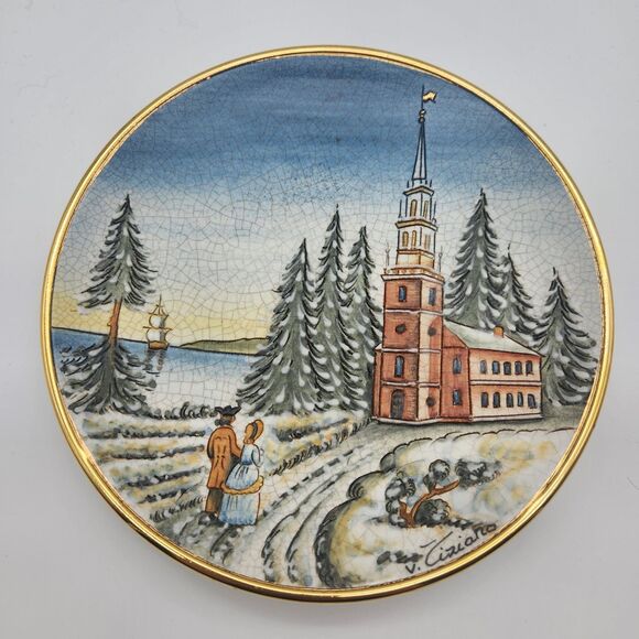 Vtg 1976 Tiziano Veneto Flair Plate Very Rare Hand Made In Italy #757 Of 5000 - Picture 1 of 9